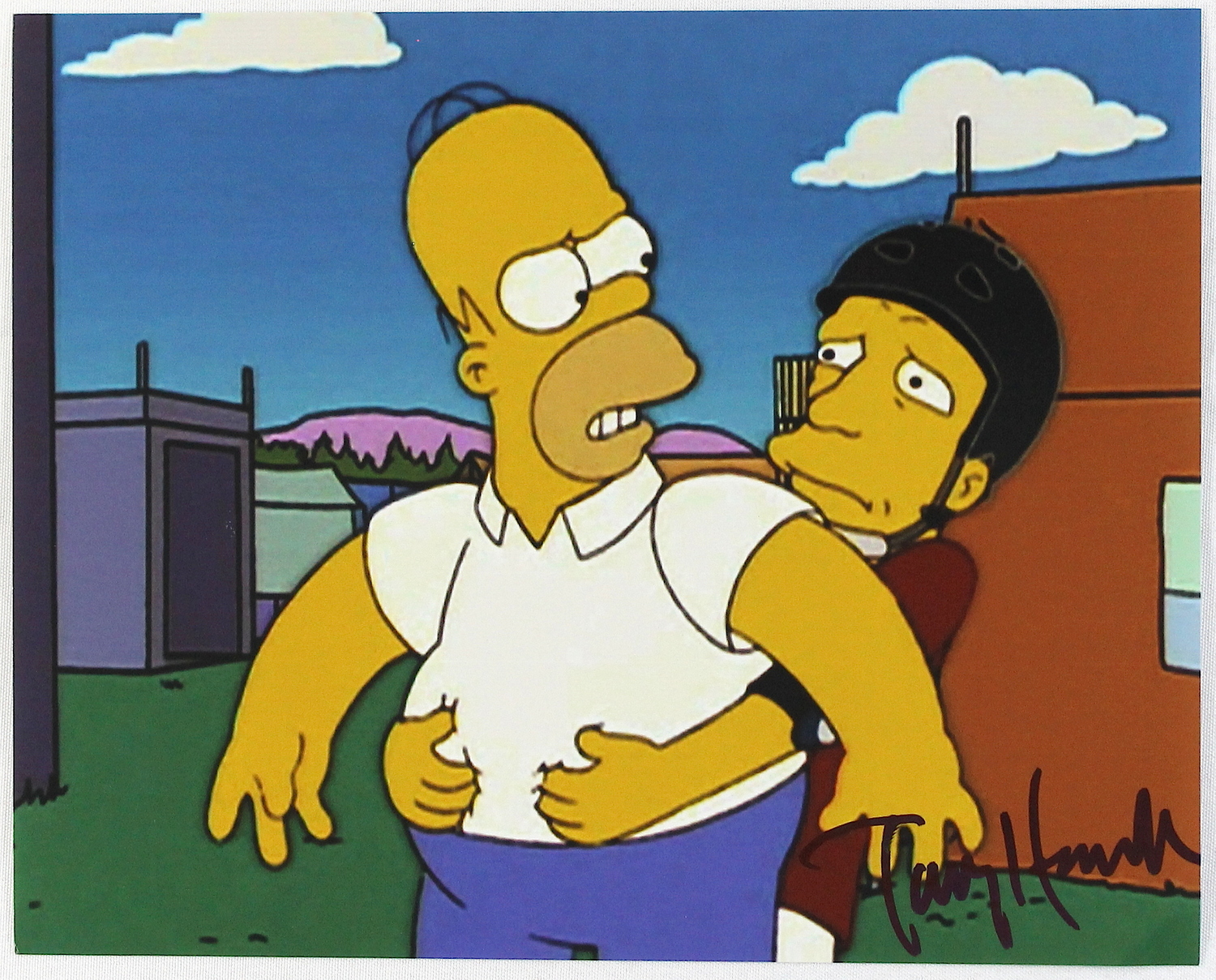 Tony Hawk Signed "The Simpsons" 8x10 Photo (PA LOA) at PristineAuction.com Tony Hawk Signed "The Simpsons" 8x10 Photo (PA LOA) at PristineAuction.com