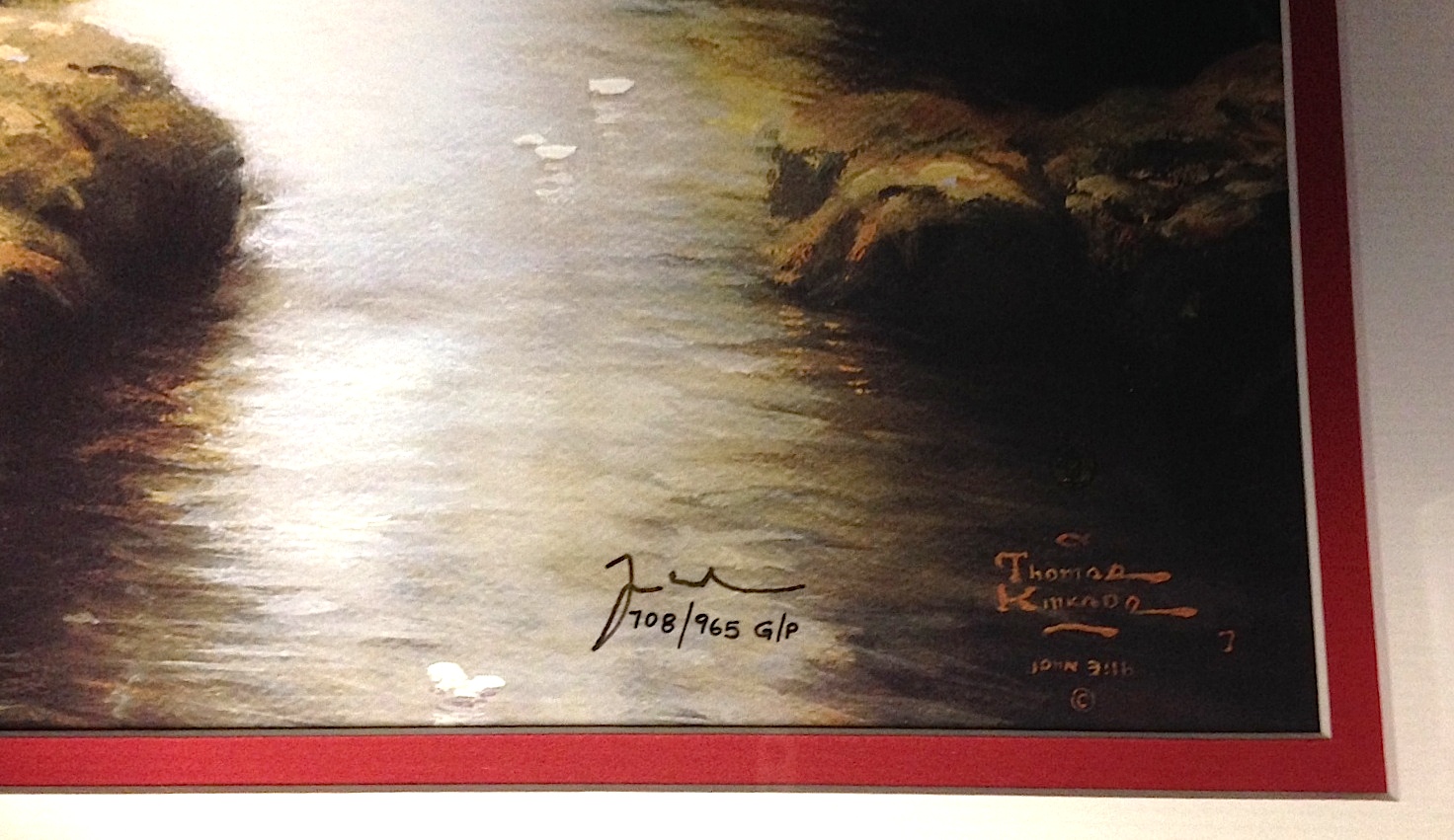 Thomas Kinkade Signed "Petals Of Hope - The Garden Of Promise II" 15.5" x 19.5" Limited Edition Lithograph GP #708/965 (Framed to 24.5" x 28.5") at PristineAuction.com Thomas Kinkade Signed "Petals Of Hope - The Garden Of Promise II" 15.5" x 19.5" Limited Edition Lithograph GP #708/965 (Framed to 24.5" x 28.5") at PristineAuction.com