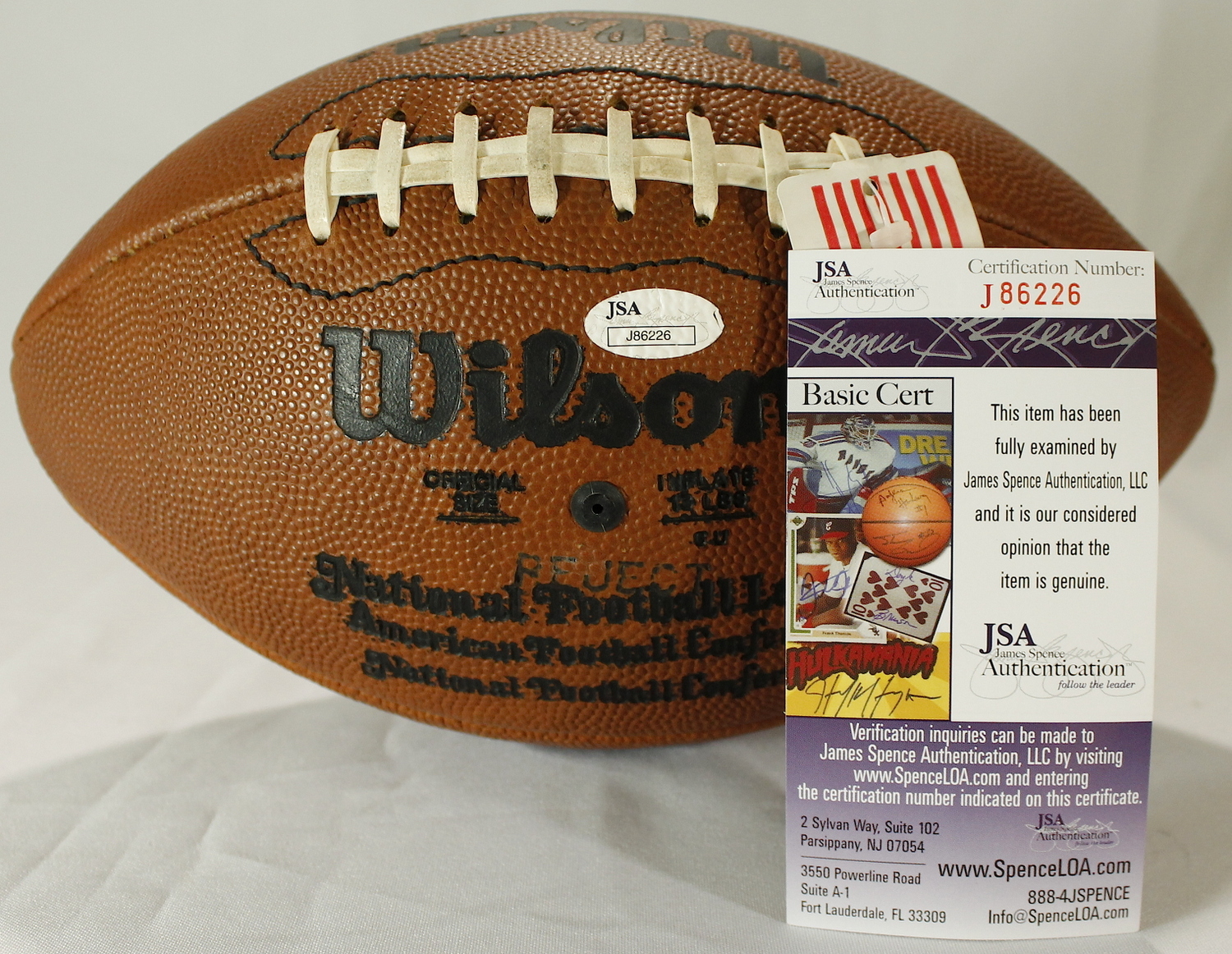 Errict Rhett Nfl Errict Rhett Signed Official NFL Game Ball (JSA COA) | Pristine Auction