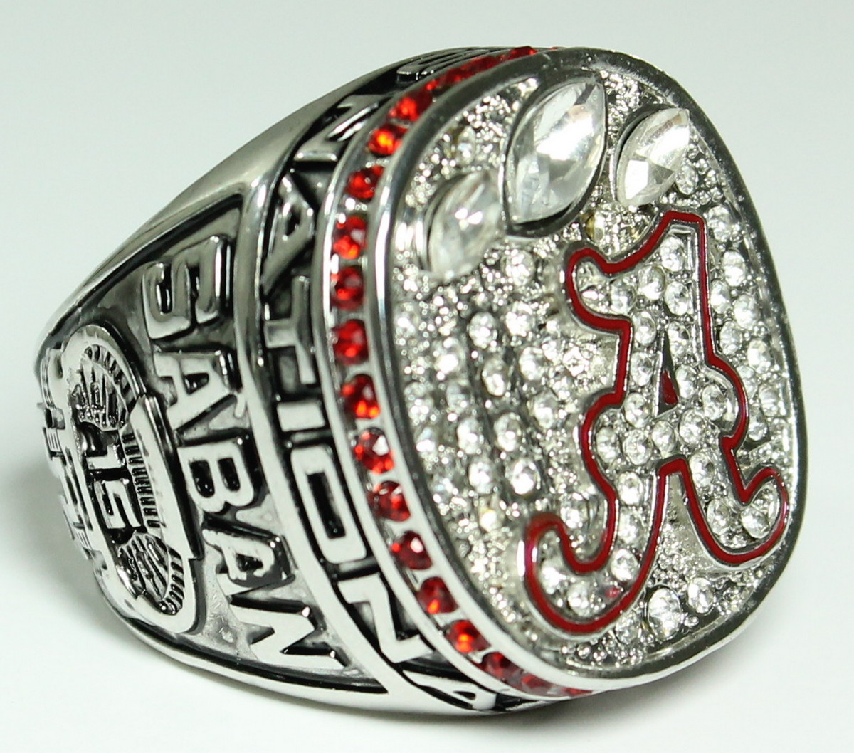 Nick Saban Alabama High Quality Replica 2013 National Champions Ring at PristineAuction.com Nick Saban Alabama High Quality Replica 2013 National Champions Ring at PristineAuction.com