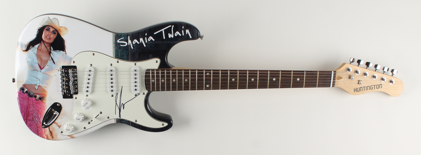 Shania Twain Signed Custom 39" Electric Guitar (JSA COA) at PristineAuction.com Shania Twain Signed Custom 39" Electric Guitar (JSA COA) at PristineAuction.com
