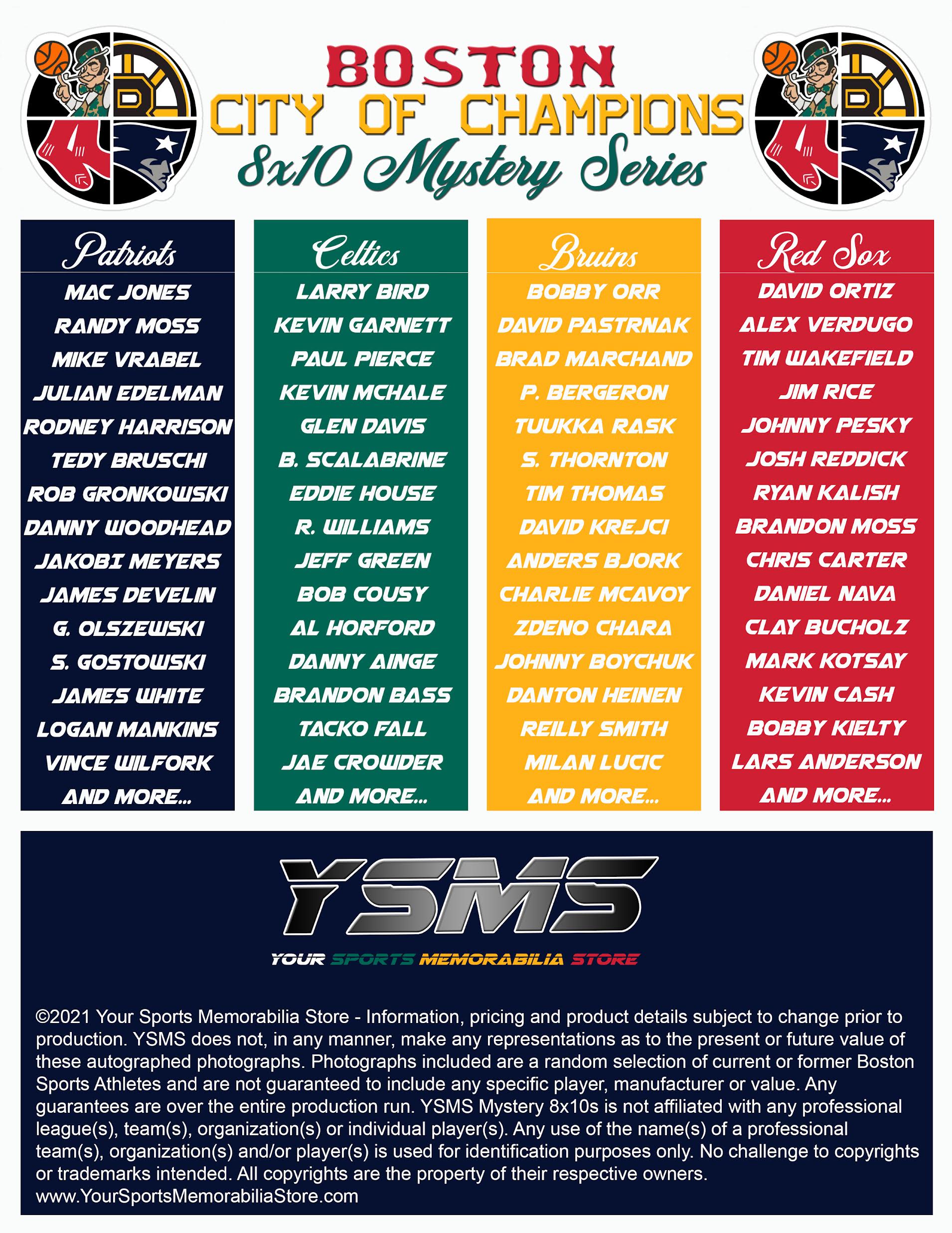 Boston City of Champions 8x10 Mystery Box at PristineAuction.com Boston City of Champions 8x10 Mystery Box at PristineAuction.com