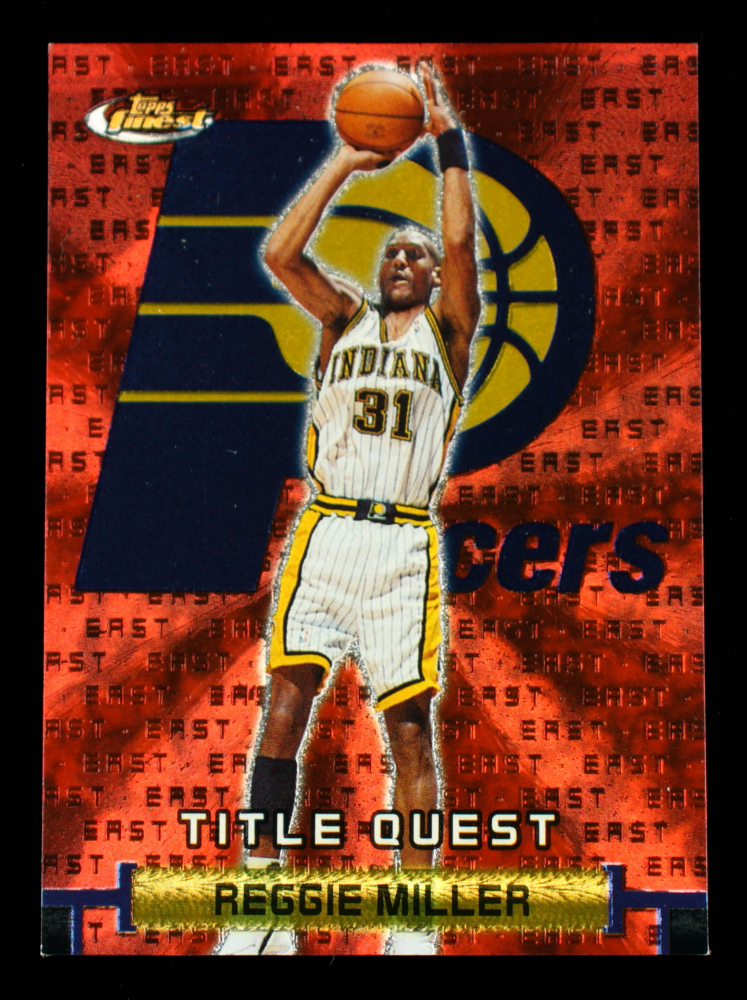 Reggie Miller 2000-01 Finest Title Quest #APT1