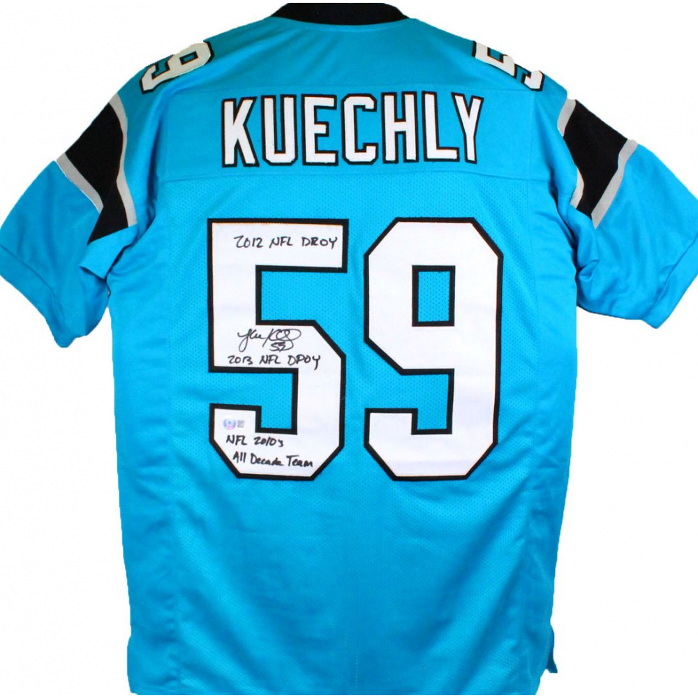 Luke Kuechly Signed Jersey Inscribed 