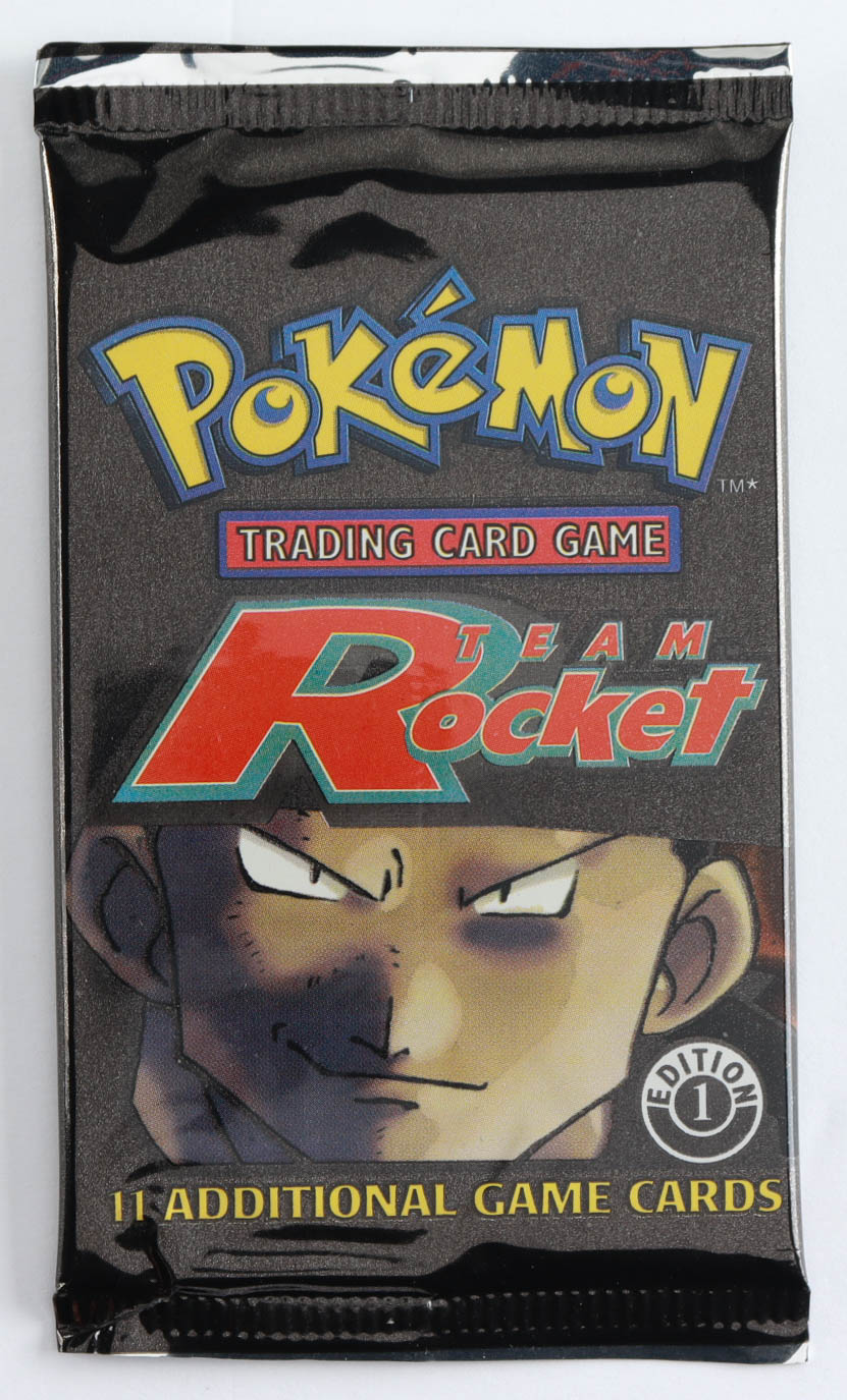 Pokemon Team Rocket 1st Edition Trading Card Game Booster Pack with (11) Cards at PristineAuction.com Pokemon Team Rocket 1st Edition Trading Card Game Booster Pack with (11) Cards at PristineAuction.com