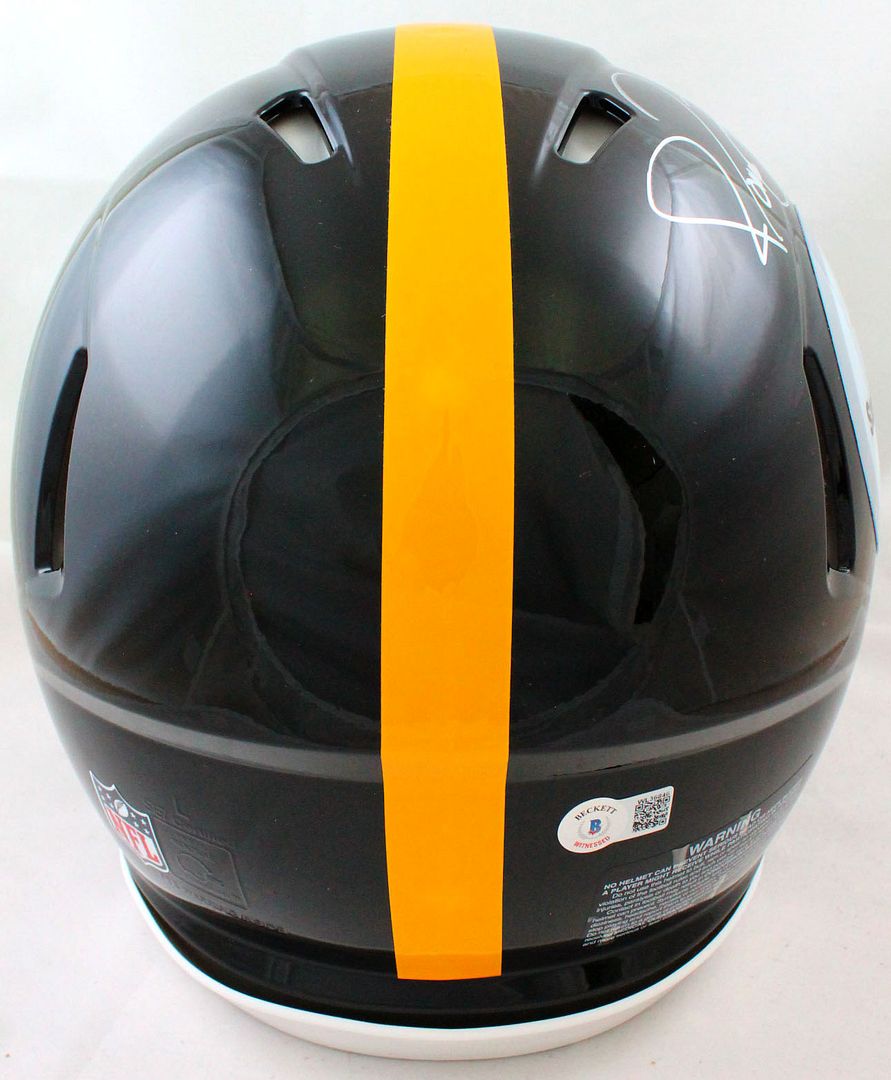 Jerome Bettis Signed Steelers Full-Size Authentic On-Field Speed Helmet Inscribed "HOF 15" & "SB XL Champs" (Beckett) at PristineAuction.com Jerome Bettis Signed Steelers Full-Size Authentic On-Field Speed Helmet Inscribed "HOF 15" & "SB XL Champs" (Beckett) at PristineAuction.com