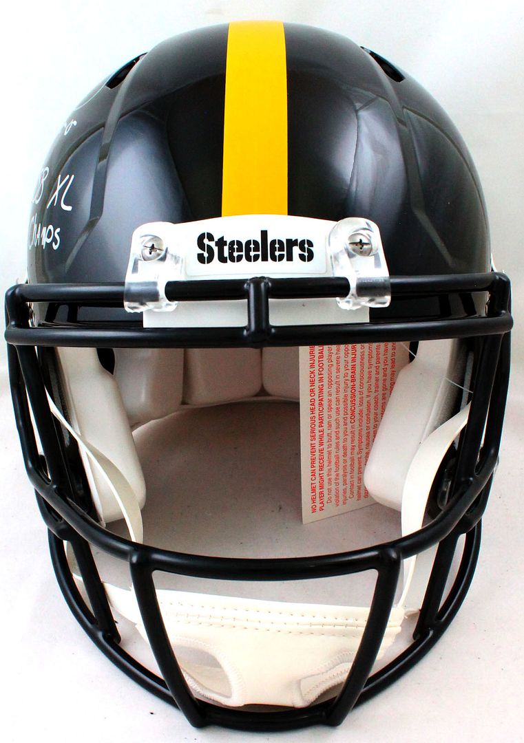 Jerome Bettis Signed Steelers Full-Size Authentic On-Field Speed Helmet Inscribed "HOF 15" & "SB XL Champs" (Beckett) at PristineAuction.com Jerome Bettis Signed Steelers Full-Size Authentic On-Field Speed Helmet Inscribed "HOF 15" & "SB XL Champs" (Beckett) at PristineAuction.com