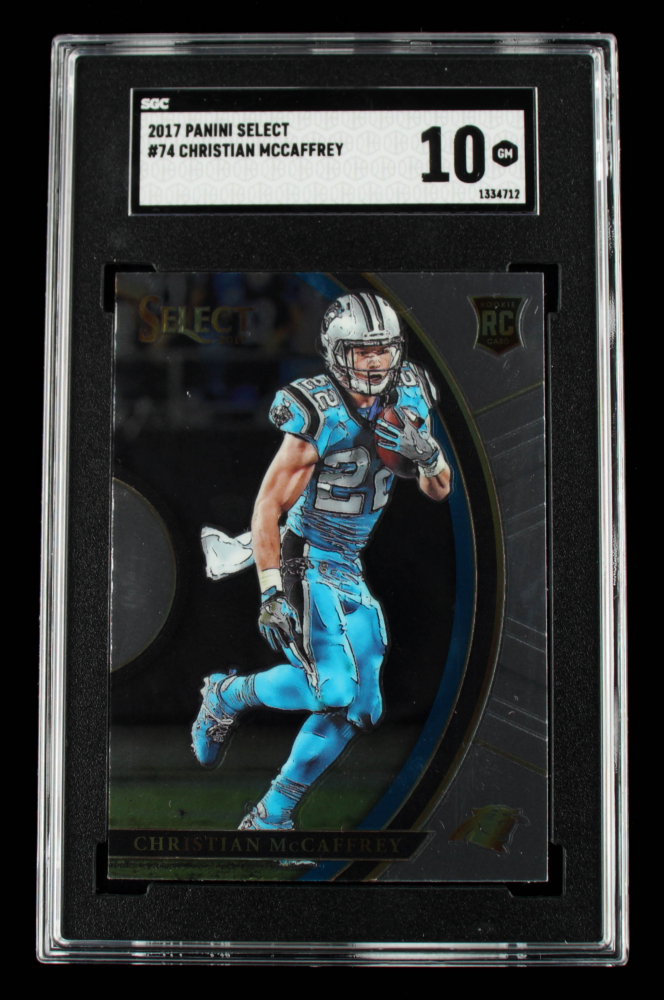 Christian McCaffrey 2017 Select #74 RC (SGC 10)