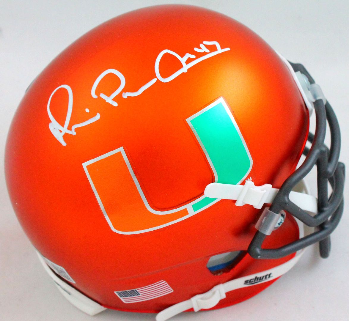 Michael "Playmaker" Irvin Signed Miami Hurricanes Mini Helmet (Beckett) at PristineAuction.com Michael "Playmaker" Irvin Signed Miami Hurricanes Mini Helmet (Beckett) at PristineAuction.com