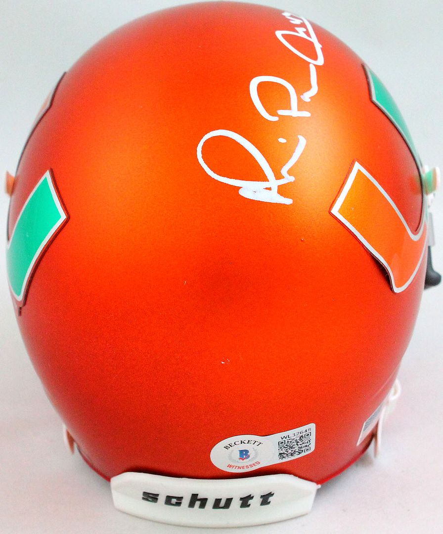 Michael "Playmaker" Irvin Signed Miami Hurricanes Mini Helmet (Beckett) at PristineAuction.com Michael "Playmaker" Irvin Signed Miami Hurricanes Mini Helmet (Beckett) at PristineAuction.com