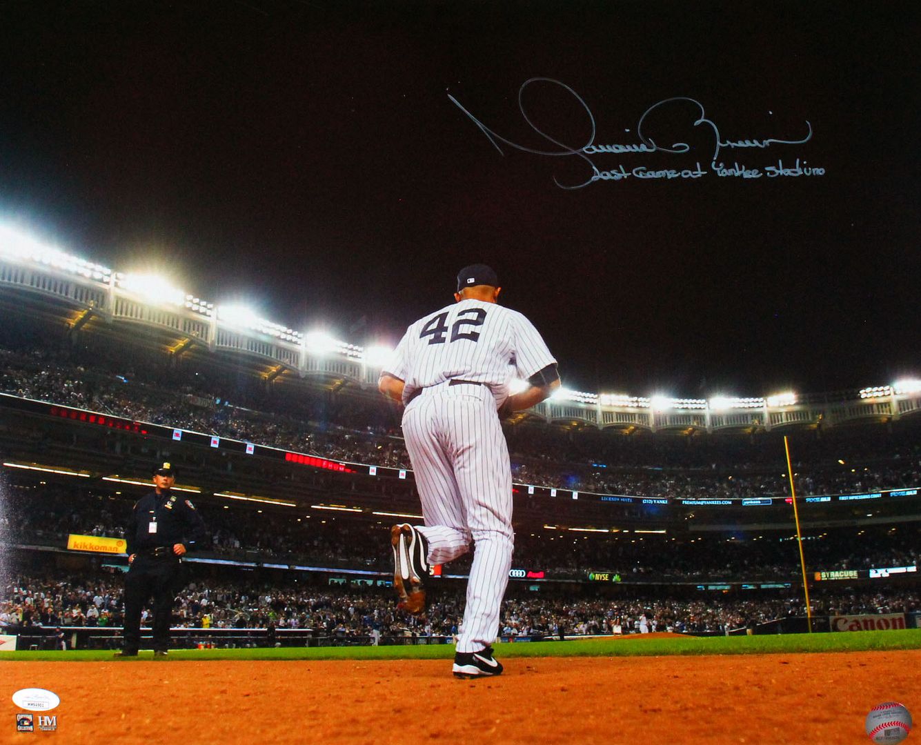 Mariano Rivera Signed Yankees 16x20 Photo Inscribed "Last Game At Yankee Stadium" (JSA) at PristineAuction.com Mariano Rivera Signed Yankees 16x20 Photo Inscribed "Last Game At Yankee Stadium" (JSA) at PristineAuction.com