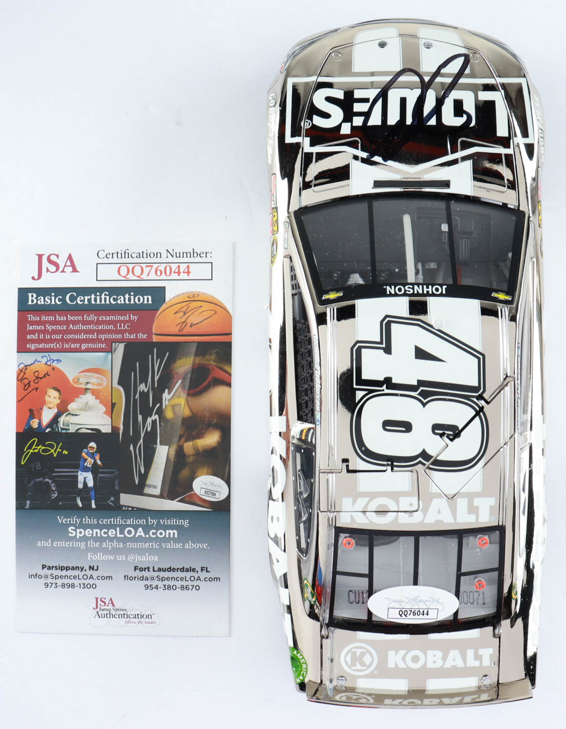 Jimmie Johnson Signed 2013 #48 Lowes 1:24 LE Premium Action Diecast Car (JSA COA) at PristineAuction.com Jimmie Johnson Signed 2013 #48 Lowes 1:24 LE Premium Action Diecast Car (JSA COA) at PristineAuction.com