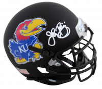 John Riggins Signed Kansas Jayhawks Matte Black Mini Helmet (Beckett) at PristineAuction.com