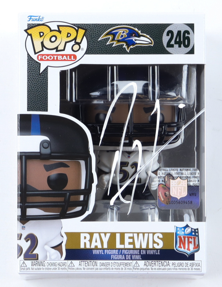Ray Lewis Signed Ravens #152 Funko Pop! Vinyl Figure (Beckett) at PristineAuction.com Ray Lewis Signed Ravens #152 Funko Pop! Vinyl Figure (Beckett) at PristineAuction.com