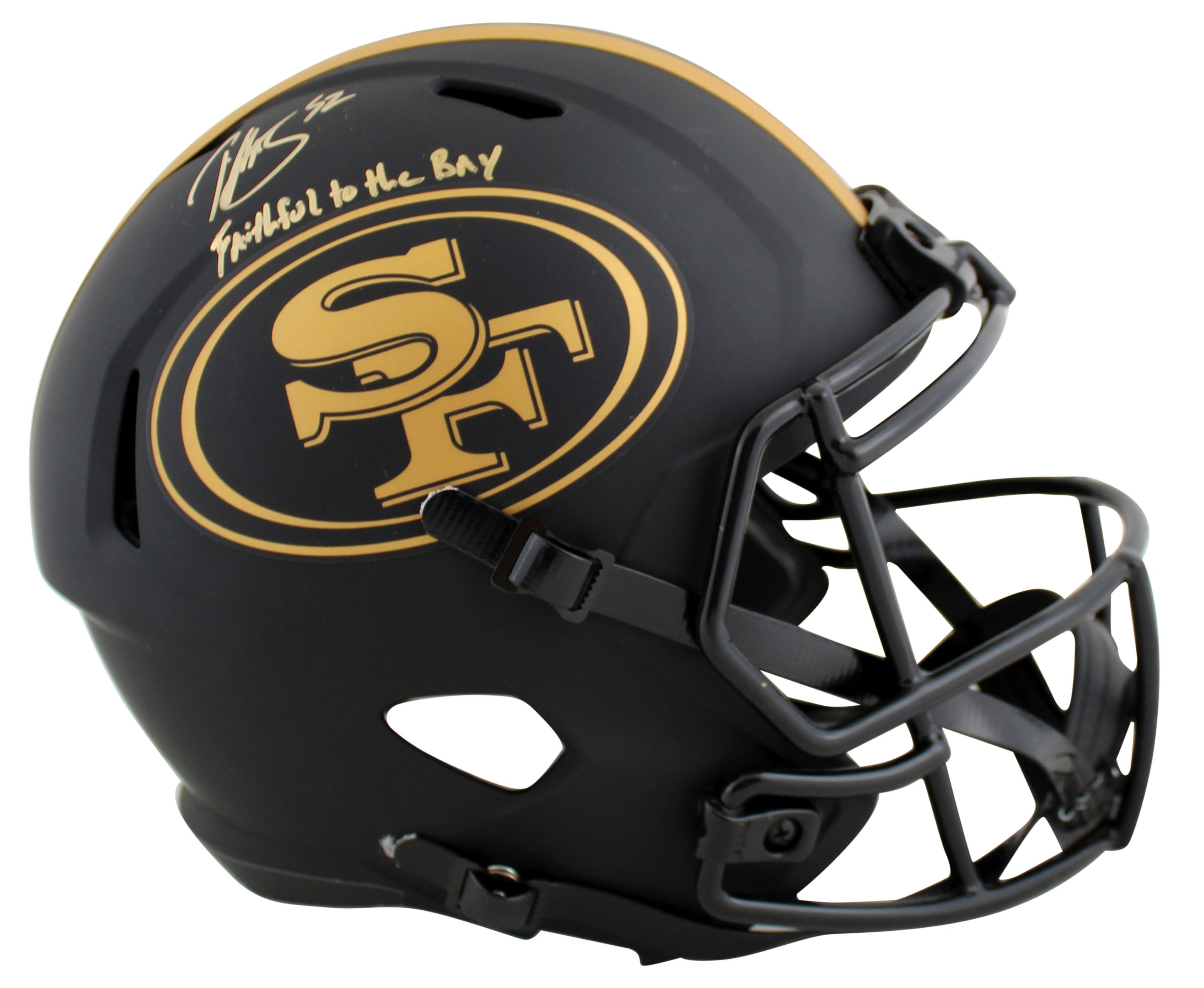 Patrick Willis Signed 49ers Full-Size Eclipse Alternate Speed Helmet Inscribed "Faithful to the Bay" (Beckett) at PristineAuction.com Patrick Willis Signed 49ers Full-Size Eclipse Alternate Speed Helmet Inscribed "Faithful to the Bay" (Beckett) at PristineAuction.com
