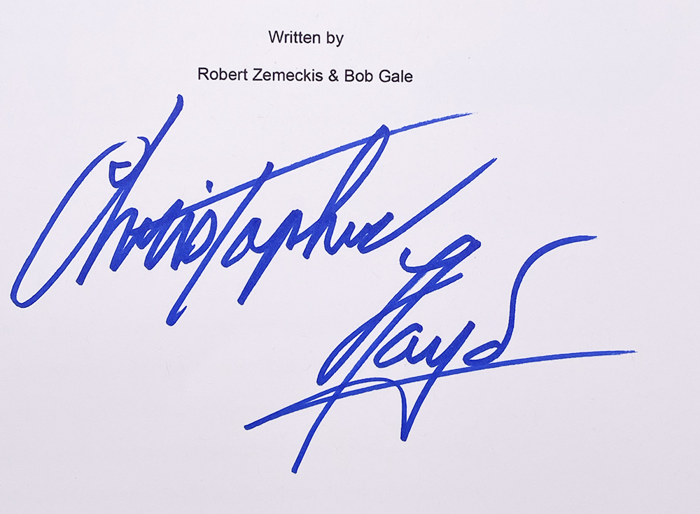 Christopher Lloyd Signed "Back to the Future" Movie Script (JSA COA) at PristineAuction.com Christopher Lloyd Signed "Back to the Future" Movie Script (JSA COA) at PristineAuction.com