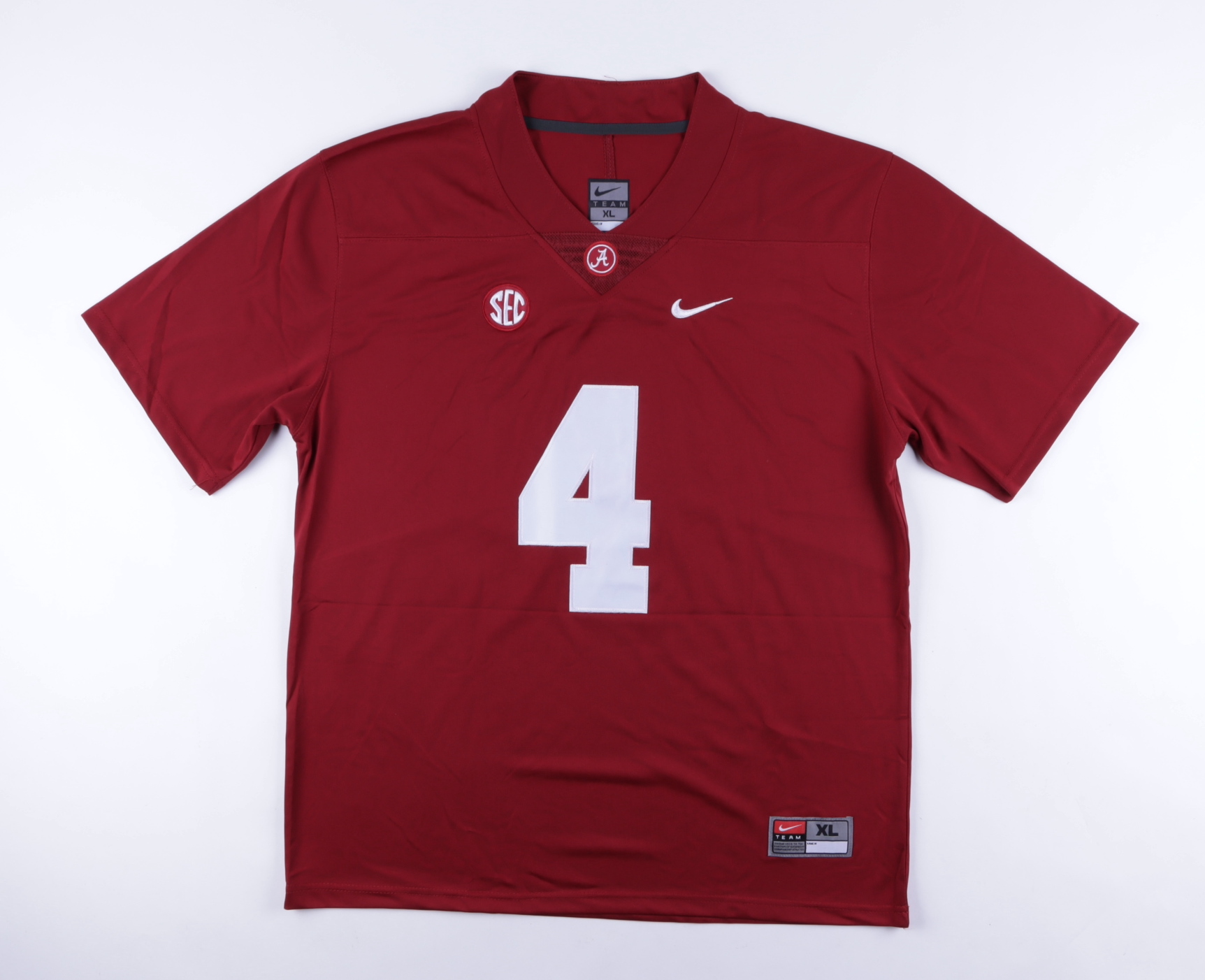 Jerry Jeudy Signed Alabama Crimson Tide Jersey Inscribed "Biletnikoff Award", "RTR" & "2017-18 Champs" (Beckett COA) at PristineAuction.com Jerry Jeudy Signed Alabama Crimson Tide Jersey Inscribed "Biletnikoff Award", "RTR" & "2017-18 Champs" (Beckett COA) at PristineAuction.com