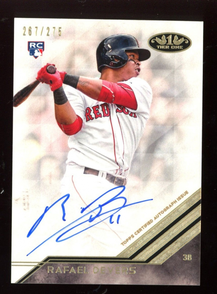 Rafael Devers 2018 Topps Tier One Break Out Autographs #BARDE #267/275