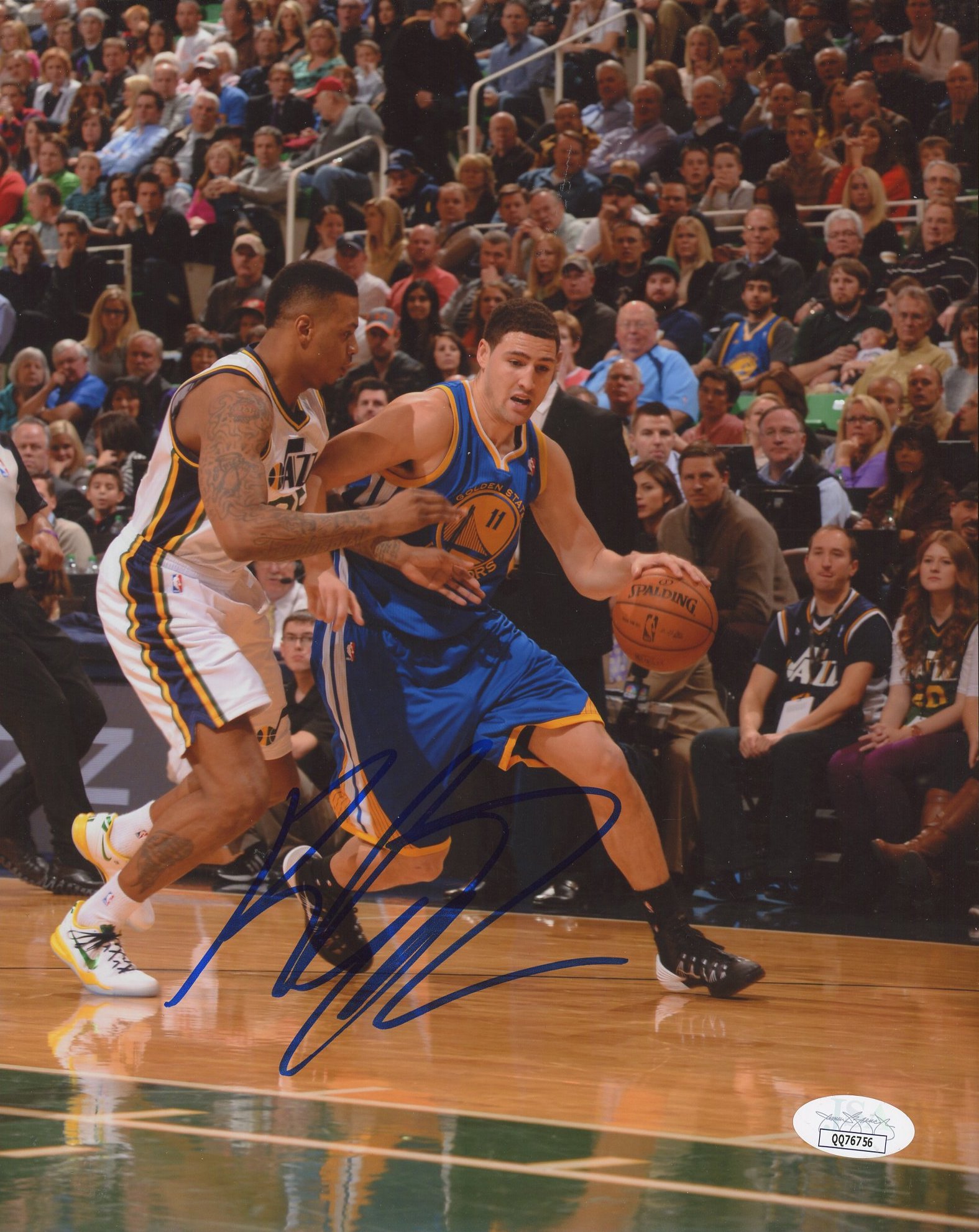 Klay Thompson Signed Warriors 8x10 Photo (JSA Hologram) at PristineAuction.com Klay Thompson Signed Warriors 8x10 Photo (JSA Hologram) at PristineAuction.com