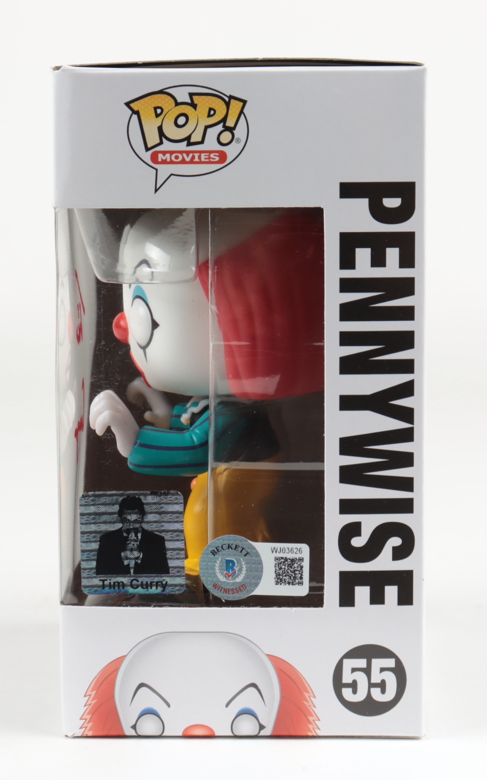 Tim Curry Signed "IT" #55 Funko Pop! Vinyl Figure (Beckett) at PristineAuction.com Tim Curry Signed "IT" #55 Funko Pop! Vinyl Figure (Beckett) at PristineAuction.com