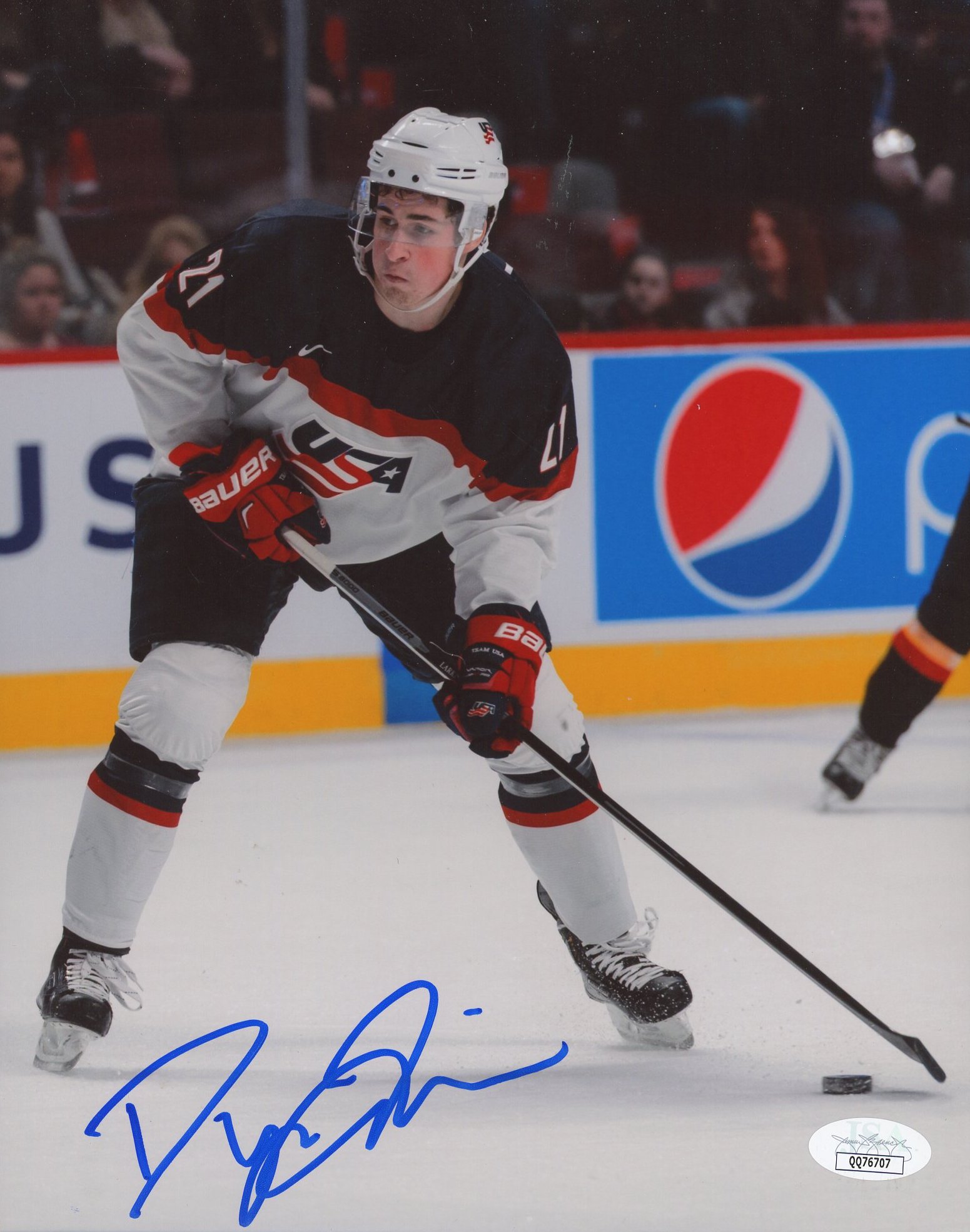 Dylan Larkin Signed Team USA 8x10 Photo (JSA COA) at PristineAuction.com Dylan Larkin Signed Team USA 8x10 Photo (JSA COA) at PristineAuction.com