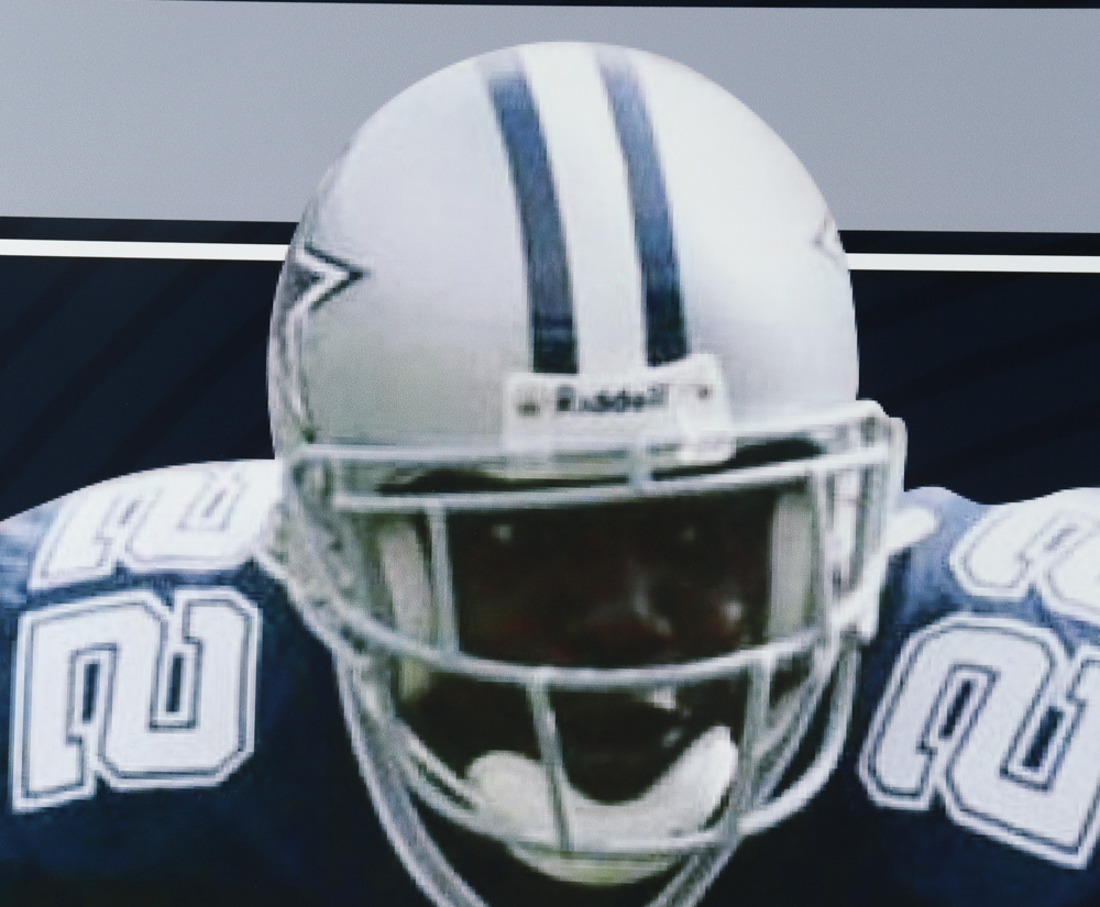 Emmitt Smith Signed 35x43 Custom Framed Jersey (Beckett Hologram & Prova Hologram) at PristineAuction.com Emmitt Smith Signed 35x43 Custom Framed Jersey (Beckett Hologram & Prova Hologram) at PristineAuction.com