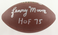 Lenny Moore Signed NFL Football Inscribed "HOF 75" (Schwartz Sports COA) at PristineAuction.com