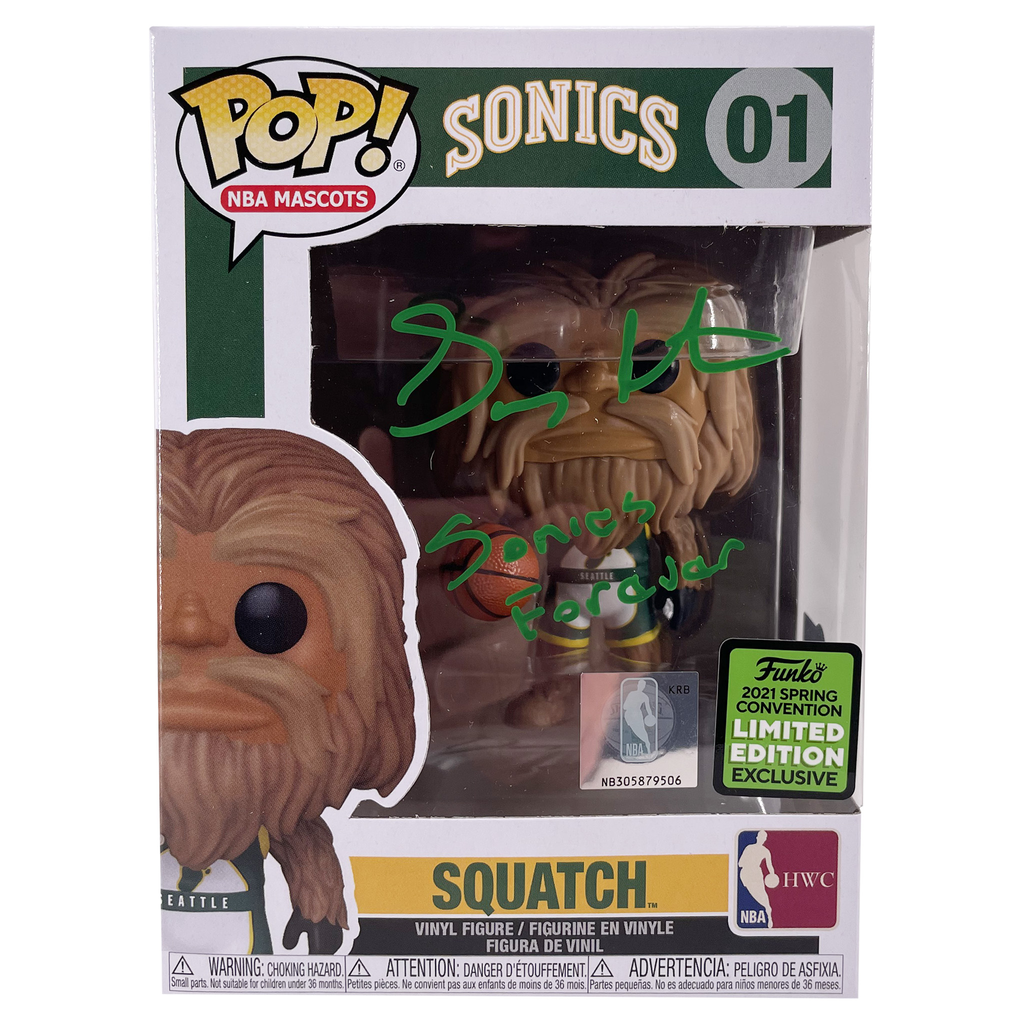 Gary Payton Signed Squatch #01 Funko Pop! Vinyl Figure Inscribed "Sonics Forever" (Beckett Hologram) at PristineAuction.com Gary Payton Signed Squatch #01 Funko Pop! Vinyl Figure Inscribed "Sonics Forever" (Beckett Hologram) at PristineAuction.com