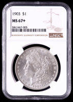 1903 Morgan Silver Dollar (NGC MS67+) at PristineAuction.com