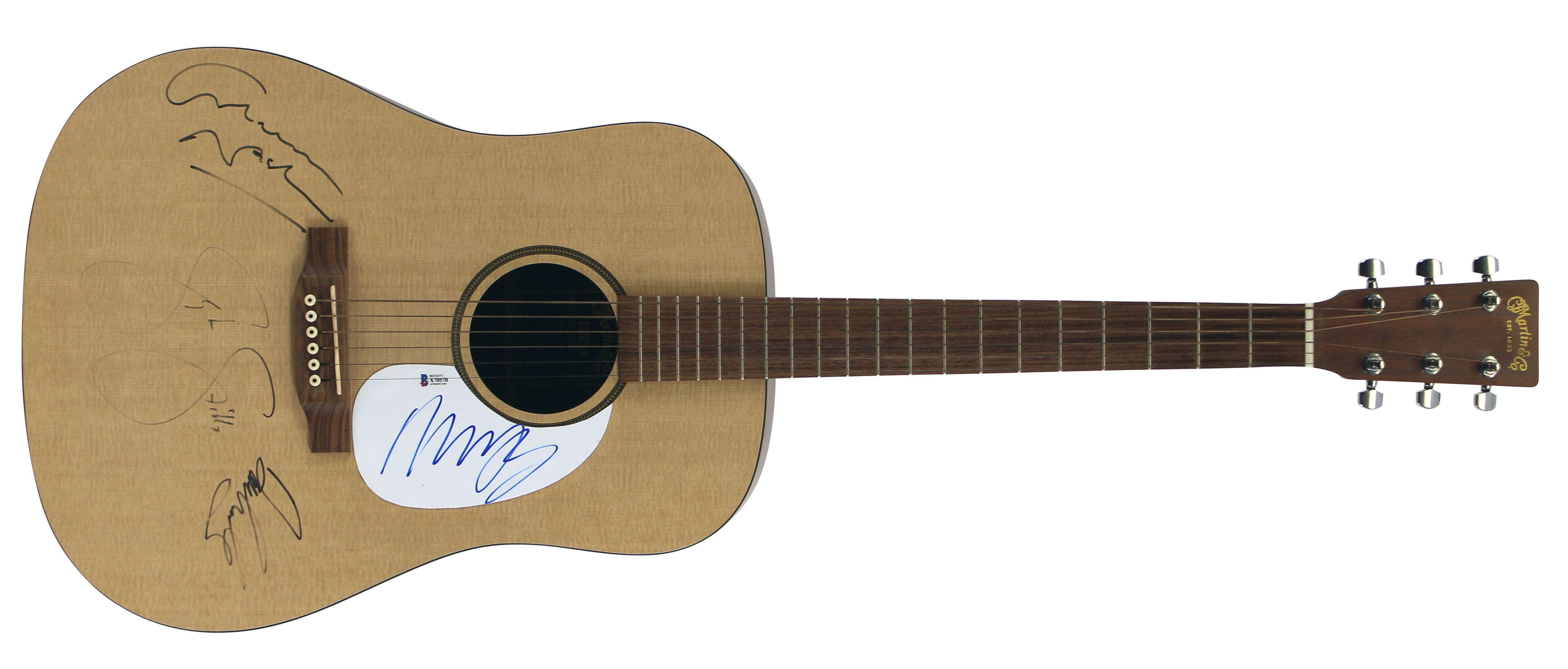 Martin & Co. Acoustic Guitar Band-Signed by David Crosby, Graham Nash, Stephen Stills & Neil Young (Beckett LOA) at PristineAuction.com Martin & Co. Acoustic Guitar Band-Signed by David Crosby, Graham Nash, Stephen Stills & Neil Young (Beckett LOA) at PristineAuction.com