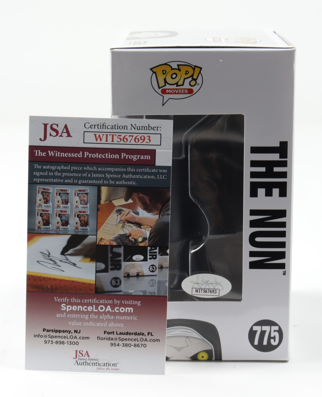 Bonnie Aarons Signed "The Nun" #775 The Nun Funko Pop! Vinyl Figure (JSA COA) at PristineAuction.com Bonnie Aarons Signed "The Nun" #775 The Nun Funko Pop! Vinyl Figure (JSA COA) at PristineAuction.com