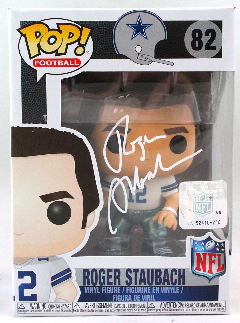 Roger Staubach Signed Cowboys #82 Funko Pop! Vinyl Figure (Beckett) at PristineAuction.com Roger Staubach Signed Cowboys #82 Funko Pop! Vinyl Figure (Beckett) at PristineAuction.com