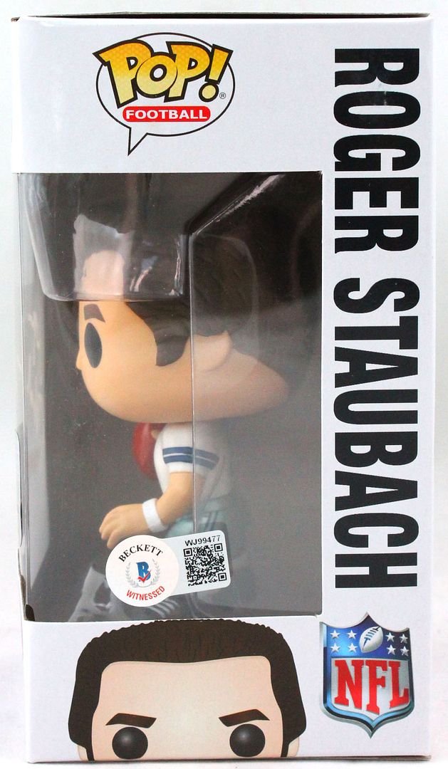 Roger Staubach Signed Cowboys #82 Funko Pop! Vinyl Figure (Beckett) at PristineAuction.com Roger Staubach Signed Cowboys #82 Funko Pop! Vinyl Figure (Beckett) at PristineAuction.com