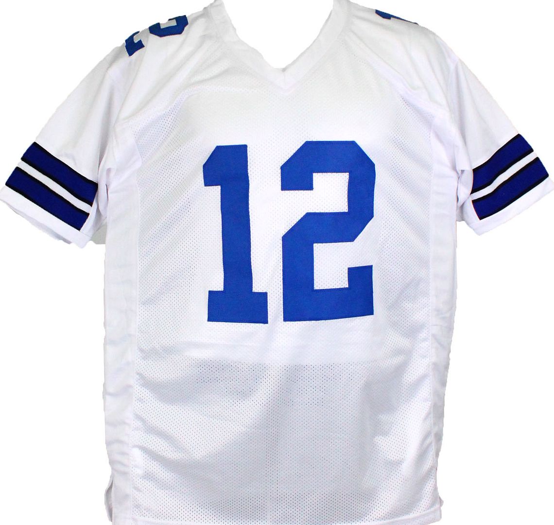Roger Staubach Signed Career Highlight Stat Jersey (Beckett) at PristineAuction.com Roger Staubach Signed Career Highlight Stat Jersey (Beckett) at PristineAuction.com