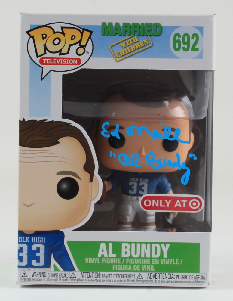 Ed O'Neill Signed "Married with Children" 692 Al Bundy Funko Pop! Vinyl Figure Inscribed "Al