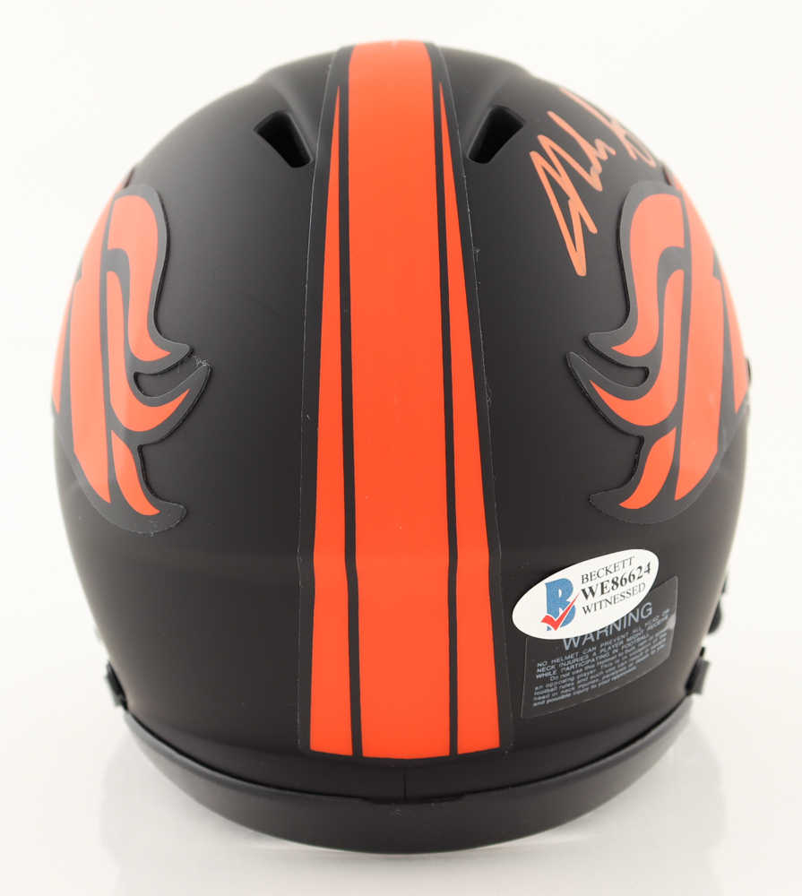 Noah Fant Signed Broncos Eclipse Alternate Speed Mini Helmet (Beckett COA) at PristineAuction.com Noah Fant Signed Broncos Eclipse Alternate Speed Mini Helmet (Beckett COA) at PristineAuction.com