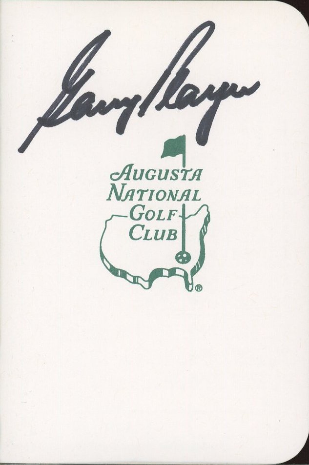 Gary Player Signed Augusta National Golf Club Score Card (JSA) at PristineAuction.com Gary Player Signed Augusta National Golf Club Score Card (JSA) at PristineAuction.com