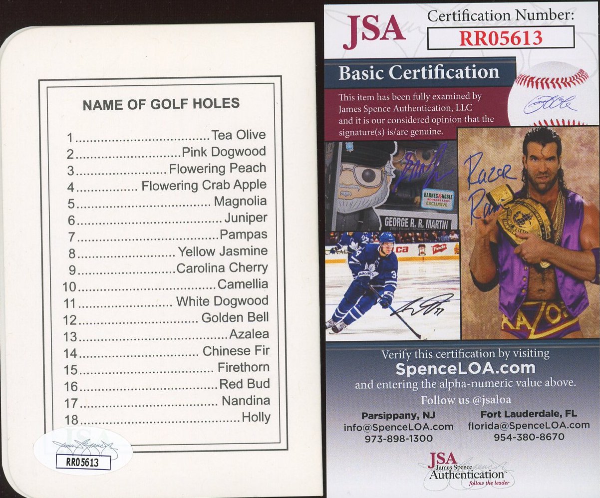 Gary Player Signed Augusta National Golf Club Score Card (JSA) at PristineAuction.com Gary Player Signed Augusta National Golf Club Score Card (JSA) at PristineAuction.com