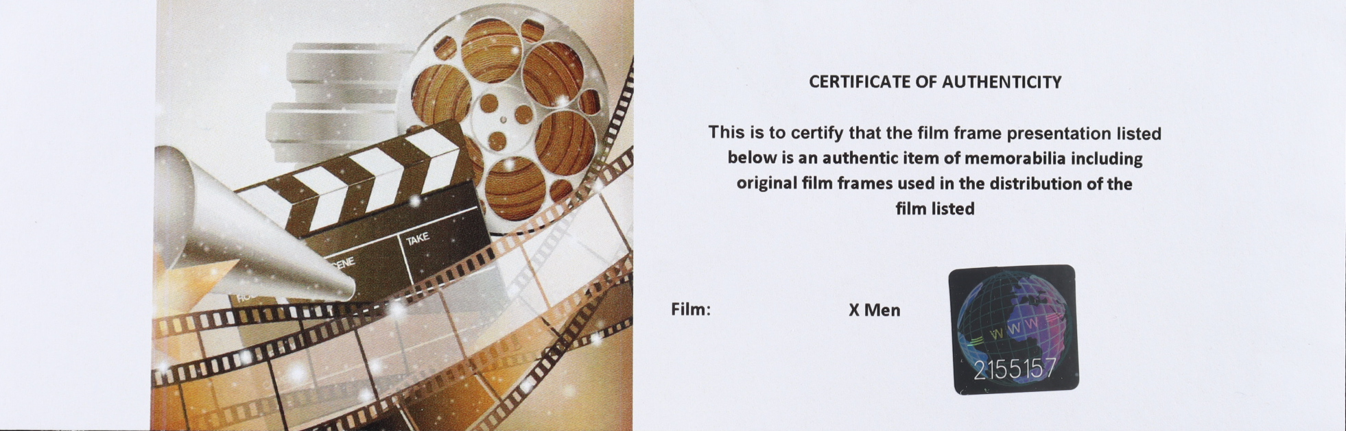 "X-Men" LE 8x10 Custom Matted Original Film / Movie Cell Display at PristineAuction.com "X-Men" LE 8x10 Custom Matted Original Film / Movie Cell Display at PristineAuction.com