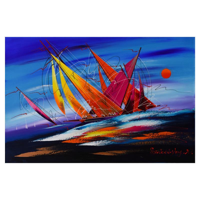 Natalia Sinkovsky Signed 30x20 Original Acrylic Painting on Canvas at PristineAuction.com Natalia Sinkovsky Signed 30x20 Original Acrylic Painting on Canvas at PristineAuction.com