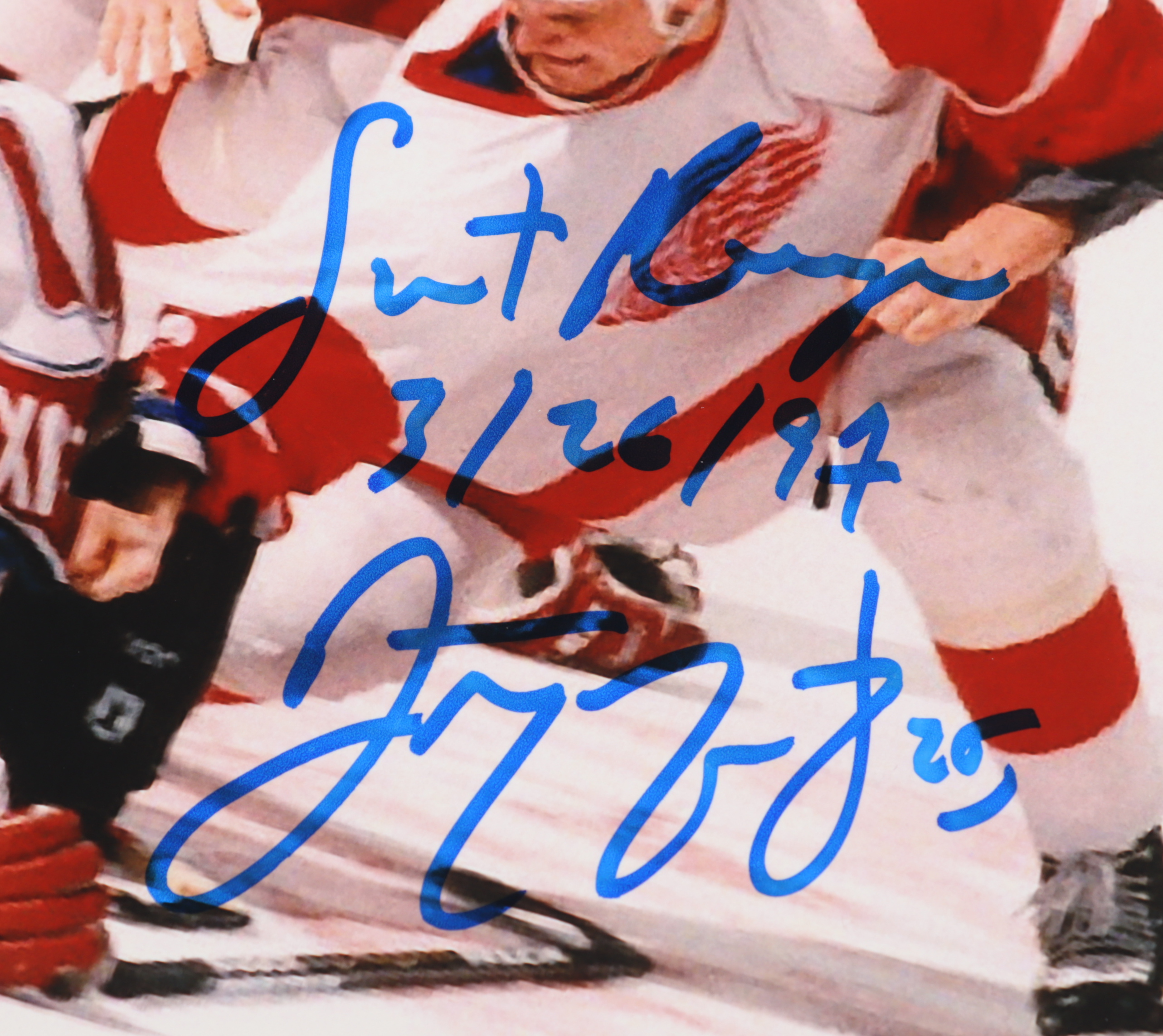 Darren McCarty Signed Red Wings 11x14 Photo Inscribed "Sweet Revenge" & "3/26/97" (Beckett) at PristineAuction.com Darren McCarty Signed Red Wings 11x14 Photo Inscribed "Sweet Revenge" & "3/26/97" (Beckett) at PristineAuction.com