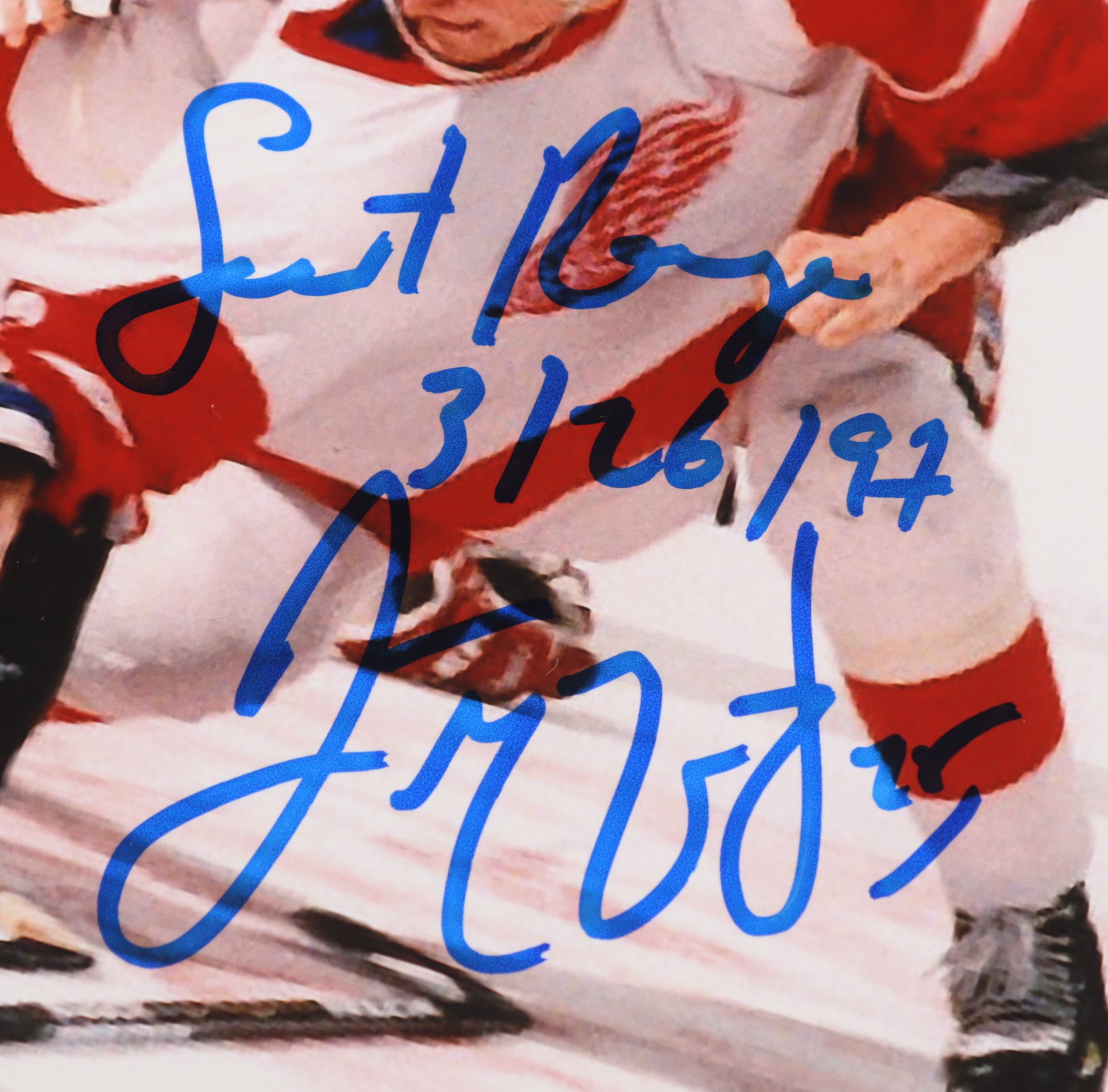 Darren McCarty Signed Red Wings 11x14 Photo Inscribed "Sweet Revenge" & "3/26/97" (Beckett COA) at PristineAuction.com Darren McCarty Signed Red Wings 11x14 Photo Inscribed "Sweet Revenge" & "3/26/97" (Beckett COA) at PristineAuction.com