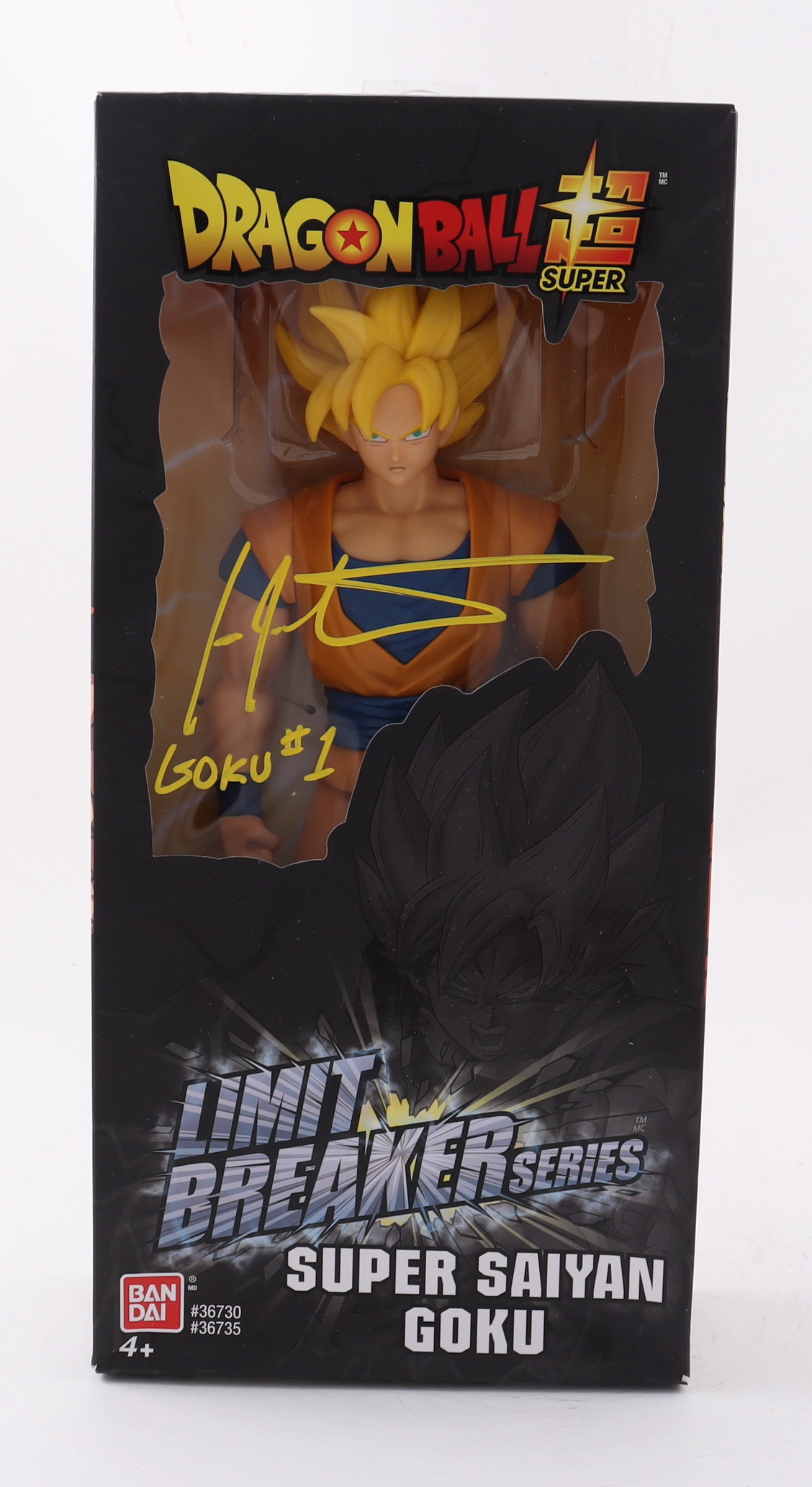 Ian James Corlett Signed "Dragon Ball Super" Limit Breaker Series Super Saiyan Goku Figure Inscribed "Goku #1" (JSA COA) at PristineAuction.com Ian James Corlett Signed "Dragon Ball Super" Limit Breaker Series Super Saiyan Goku Figure Inscribed "Goku #1" (JSA COA) at PristineAuction.com