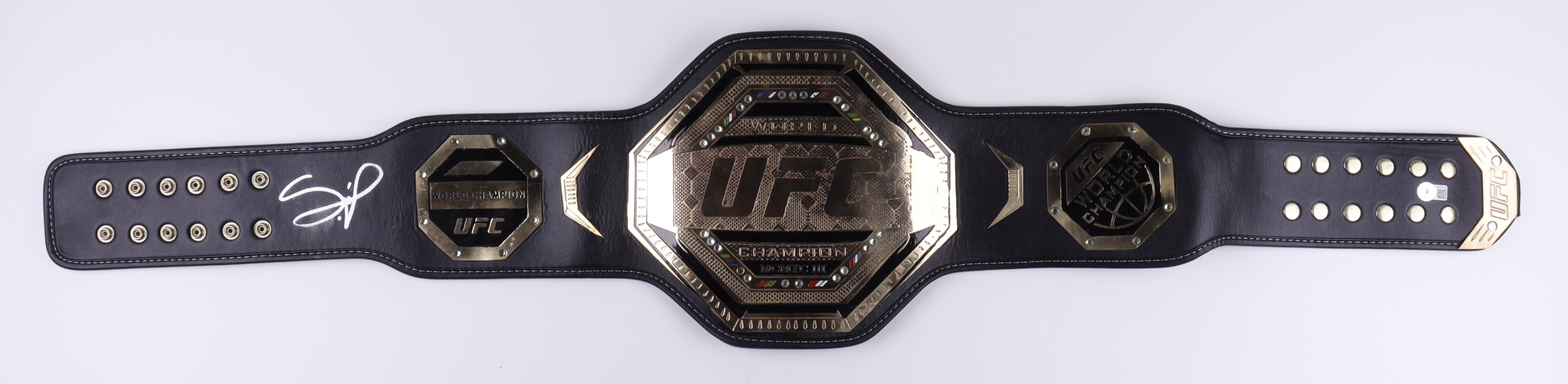 Francis Ngannou Signed Full-Size UFC World Championship Replica Belt (Beckett COA) (See Description) at PristineAuction.com Francis Ngannou Signed Full-Size UFC World Championship Replica Belt (Beckett COA) (See Description) at PristineAuction.com