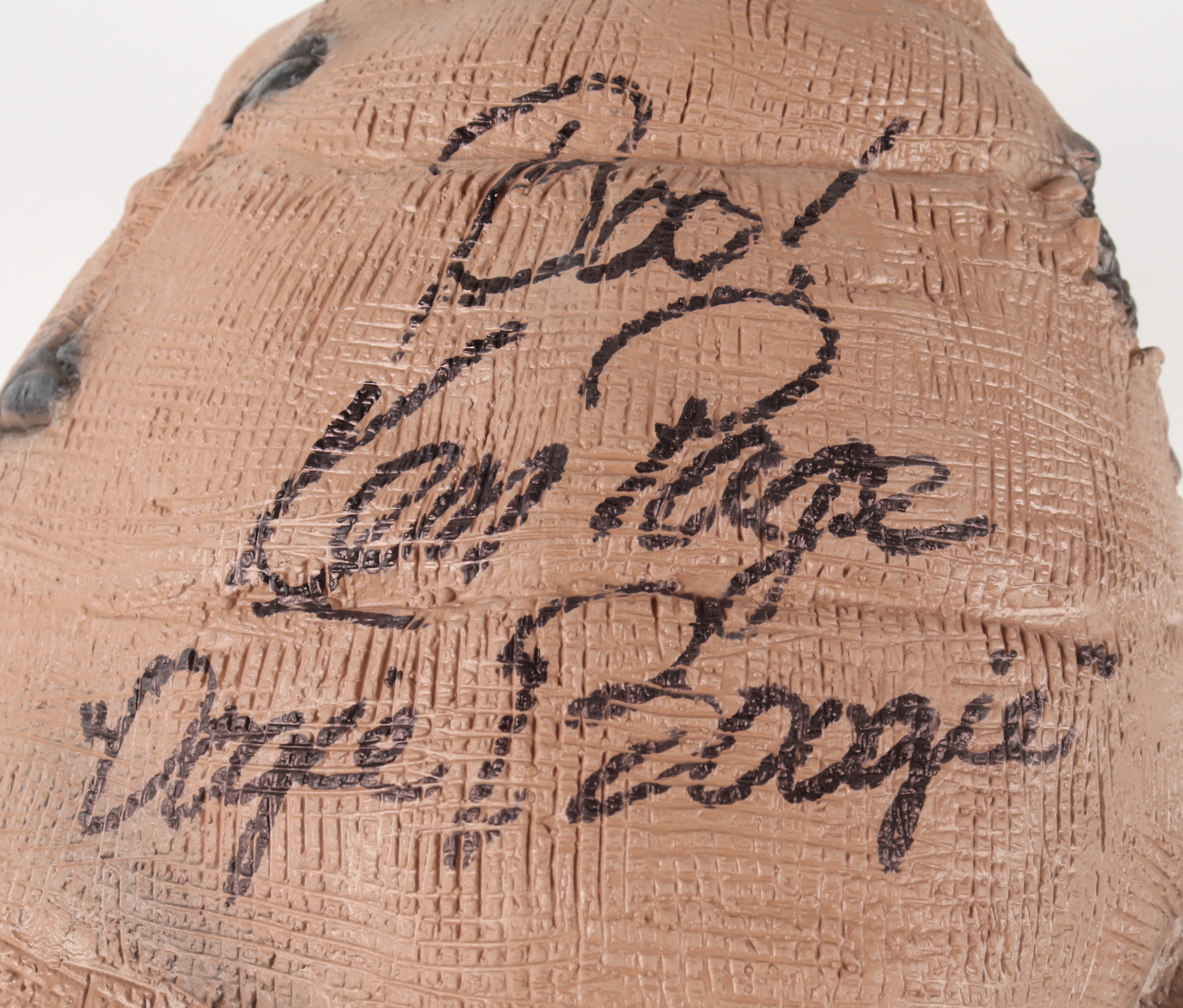 Ken Page Signed "The Nightmare Before Christmas" Oogie Boogie Mask Inscribed "Boo!" & "Oogie Boogie" (Beckett & PA) at PristineAuction.com Ken Page Signed "The Nightmare Before Christmas" Oogie Boogie Mask Inscribed "Boo!" & "Oogie Boogie" (Beckett & PA) at PristineAuction.com