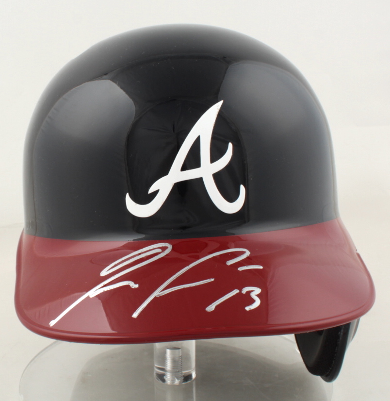 Ronald Acuna Jr. Signed Braves Full-Size Batting Helmet With Display Stand (JSA COA) at PristineAuction.com Ronald Acuna Jr. Signed Braves Full-Size Batting Helmet With Display Stand (JSA COA) at PristineAuction.com