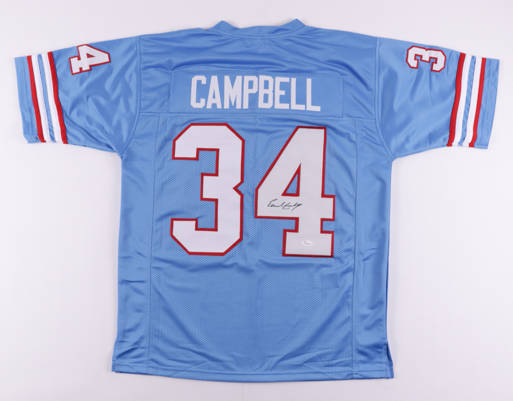 Earl Campbell Signed Jersey (JSA) at PristineAuction.com Earl Campbell Signed Jersey (JSA) at PristineAuction.com