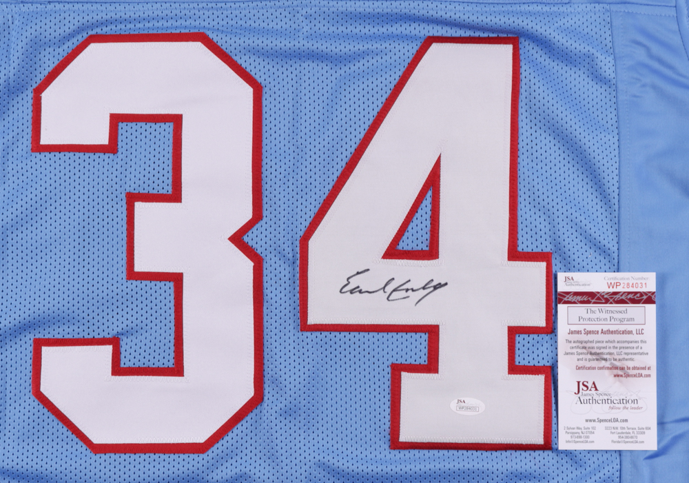 Earl Campbell Signed Jersey (JSA) at PristineAuction.com Earl Campbell Signed Jersey (JSA) at PristineAuction.com