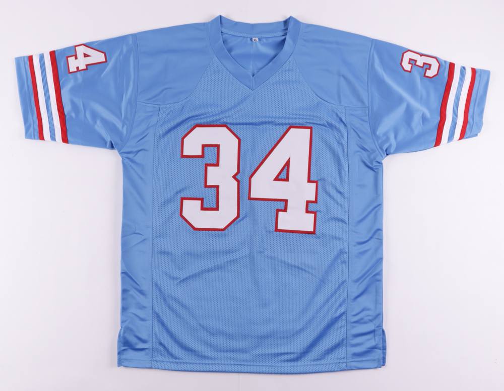 Earl Campbell Signed Career Highlight Stat Jersey (JSA) at PristineAuction.com Earl Campbell Signed Career Highlight Stat Jersey (JSA) at PristineAuction.com