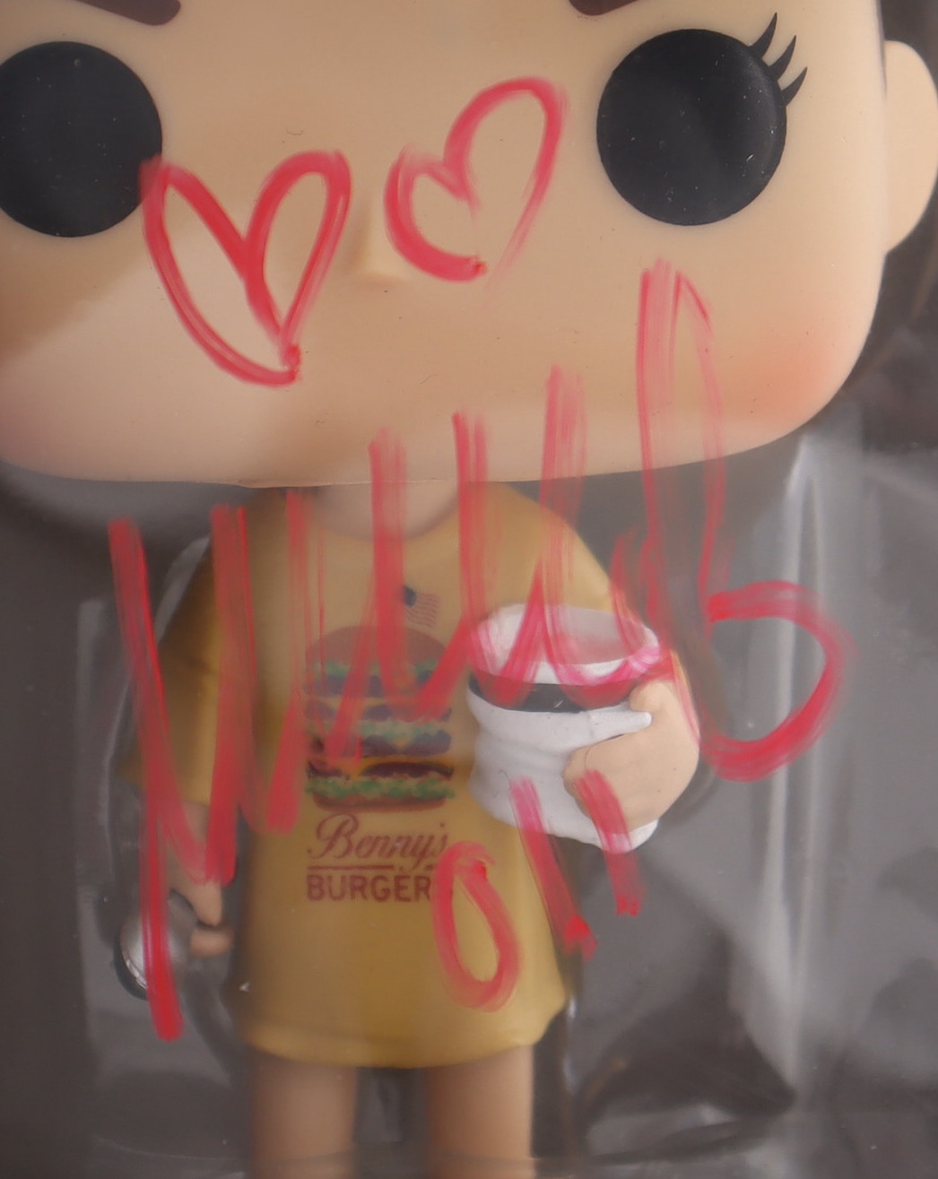Millie Bobby Brown Signed "Stranger Things" #718 Eleven (Burger T-Shirt) Funko Pop! Vinyl Figure Inscribed "011" (Beckett COA) (See Description) at PristineAuction.com Millie Bobby Brown Signed "Stranger Things" #718 Eleven (Burger T-Shirt) Funko Pop! Vinyl Figure Inscribed "011" (Beckett COA) (See Description) at PristineAuction.com